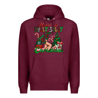 Burgundy have a holly dolly christmas Premium Hoodie - MaliasSmallBusiness