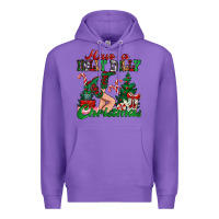 Purple have a holly dolly christmas Premium Hoodie - MaliasSmallBusiness
