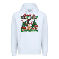 White have a holly dolly christmas Premium Hoodie - MaliasSmallBusiness