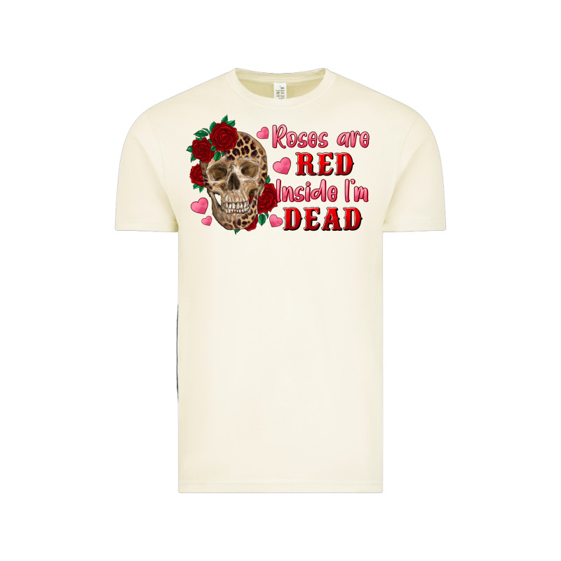 Roses Are Red Inside I'm Dead Skull Vintage Tee by RanaPortraitStore | Teevron