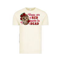 Vintage Arctic roses are red inside i'm dead Skull Vintage Tee - RanaPortraitStore