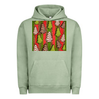 Pigment Oil Green Christmas cakes leopard Urban Hoodie - Jasminsmagicworld