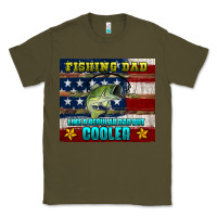 Army Green fishing dad like a regular but cooler Classic Tee - HRA Design Shop