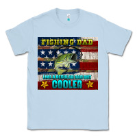 Dusty Blue fishing dad like a regular but cooler Classic Tee - HRA Design Shop