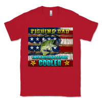 Red fishing dad like a regular but cooler Classic Tee - HRA Design Shop