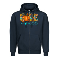 Navy love fall love Zipper Hoodie - Artiststas