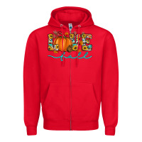 Red love fall love Zipper Hoodie - Artiststas