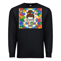 Black autism mom Premium Sweatshirt - MaliasSmallBusiness