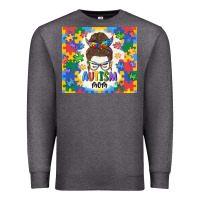 Charcoal Heather autism mom Premium Sweatshirt - MaliasSmallBusiness