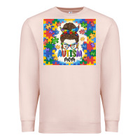 Pale Pink autism mom Premium Sweatshirt - MaliasSmallBusiness