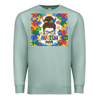 Seafoam autism mom Premium Sweatshirt - MaliasSmallBusiness