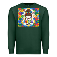 Sports Green autism mom Premium Sweatshirt - MaliasSmallBusiness