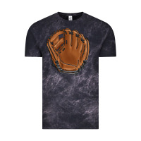 Cloud Black baseball glove Vintage Tee - BarkalooDesign