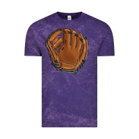 Cloud Purple baseball glove Vintage Tee - BarkalooDesign