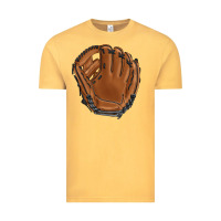 Vintage Mustard baseball glove Vintage Tee - BarkalooDesign