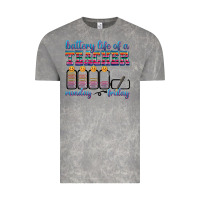 Cloud Rock battery life of a teacher Vintage Tee - texasbilliewilder