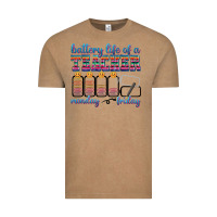 Vintage Coffee battery life of a teacher Vintage Tee - texasbilliewilder