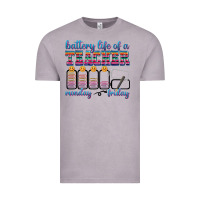 Vintage Zinc battery life of a teacher Vintage Tee - texasbilliewilder