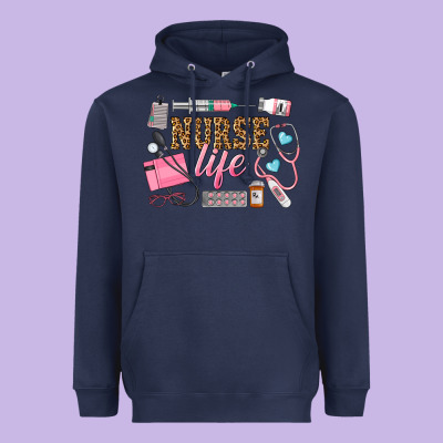 Western Nurse Life Heavyweight Hoodie Designed By Lillyallendesigns
