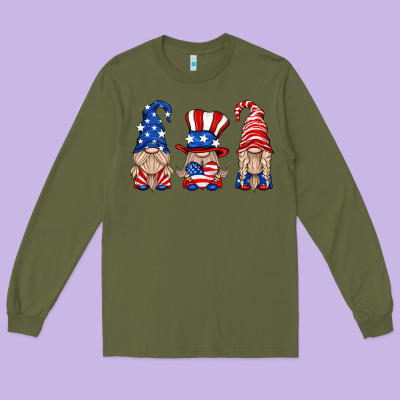 Usa Gnome Long Sleeve Tee Designed By Hra Design Shop