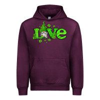 Mauve Wine love st patricks gnome Urban Hoodie - Jasminsmagicworld