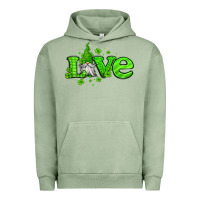 Pigment Oil Green love st patricks gnome Urban Hoodie - Jasminsmagicworld