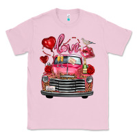Bubblegum Pink valentine's day truck love bird letter Classic Tee - FaDigitalArtStudio