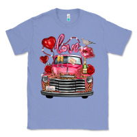 Colony Blue valentine's day truck love bird letter Classic Tee - FaDigitalArtStudio