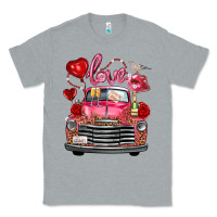 Heather Grey valentine's day truck love bird letter Classic Tee - FaDigitalArtStudio