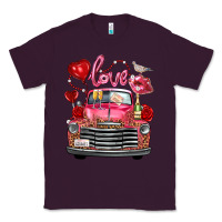 Plum valentine's day truck love bird letter Classic Tee - FaDigitalArtStudio