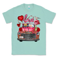 Seafoam valentine's day truck love bird letter Classic Tee - FaDigitalArtStudio