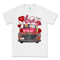 White valentine's day truck love bird letter Classic Tee - FaDigitalArtStudio