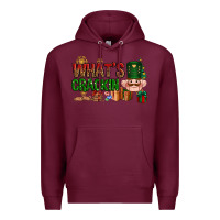 Burgundy What's crackin Christmas Premium Hoodie - NancyCooperArtShop