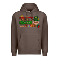 Coffee What's crackin Christmas Premium Hoodie - NancyCooperArtShop