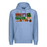 Colony Blue What's crackin Christmas Premium Hoodie - NancyCooperArtShop