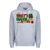 Heather Grey What's crackin Christmas Premium Hoodie - NancyCooperArtShop