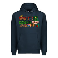 Navy What's crackin Christmas Premium Hoodie - NancyCooperArtShop