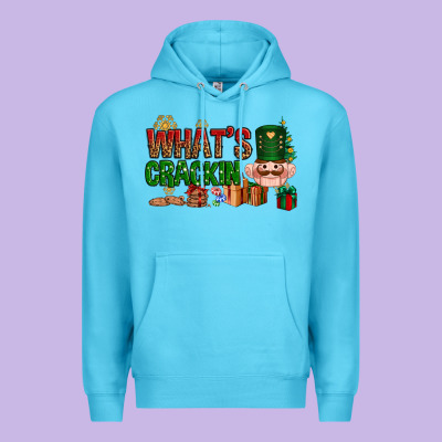 What's Crackin Christmas Premium Hoodie Designed By Nancycooperartshop