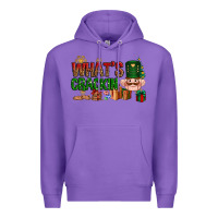 Purple What's crackin Christmas Premium Hoodie - NancyCooperArtShop