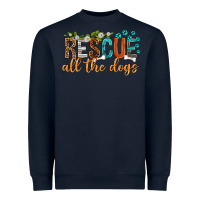 Navy rescue all the dogs Heavyweight Sweatshirt - texasbilliewilder