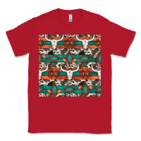 Red native american aztec seamless pattern 3 Classic Tee - BundleAndBundleShop