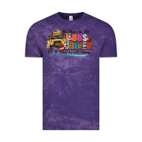 Cloud Purple be nice to the bus driver its a long walk home Vintage Tee - texasbilliewilder