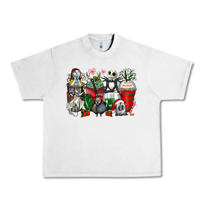 Christmas Cartoon Characters Coffee Cups Urban Heavy Tee by Zillion Design Studio | Teevron