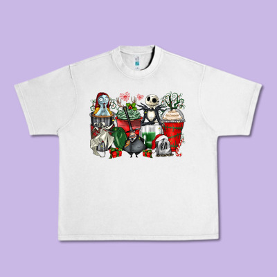 Christmas Cartoon Characters Coffee Cups Urban Heavy Tee Designed By Zillion Design Studio