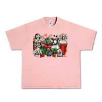 Salmon Christmas cartoon characters coffee cups Urban Heavy Tee - Zillion Design Studio