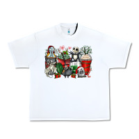 White Christmas cartoon characters coffee cups Urban Heavy Tee - Zillion Design Studio