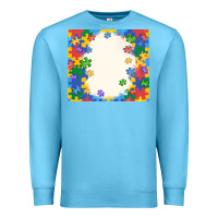 Ocean Blue autism Premium Sweatshirt - MaliasSmallBusiness