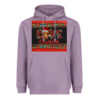 Lavender love christmas highland cow and turquoise gemstone Heavyweight Hoodie - Jasminsmagicworld