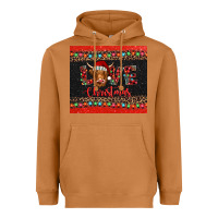 Meerkat love christmas highland cow and turquoise gemstone Heavyweight Hoodie - Jasminsmagicworld