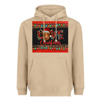 Mushroom love christmas highland cow and turquoise gemstone Heavyweight Hoodie - Jasminsmagicworld